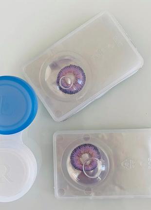 Линзы цветные fresh lady фиолетовые сиреневые яркие