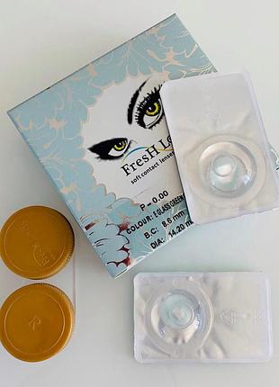 Цветные линзы fresh lady e glass green
