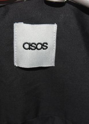 Черно-белая длинная рубашка классического кроя asos4 фото