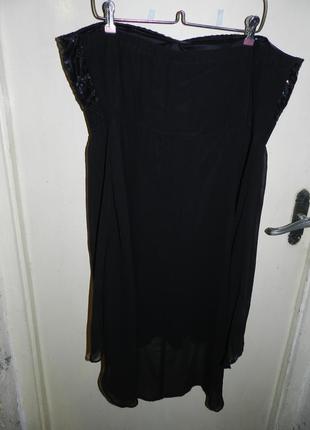 Ошатне плаття-бюстьє з паєтками,з подовженою спинкою,великого розміру6 фото