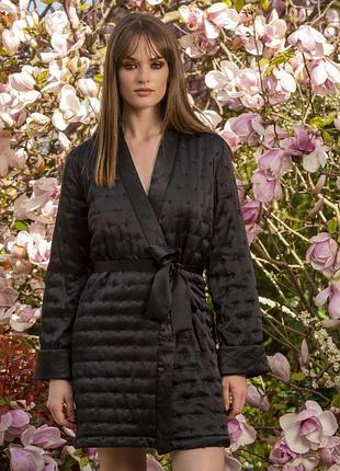 Халат жіночий шовковий стьобаний soie, marjolaine aw2021-22