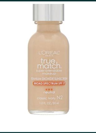 Тональная основа true match super-blendable от l’oréal paris’