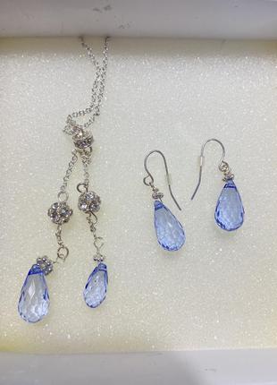 Набір сережки та підвіска.