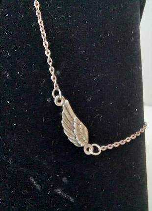 Срібний браслет "крило ангела"