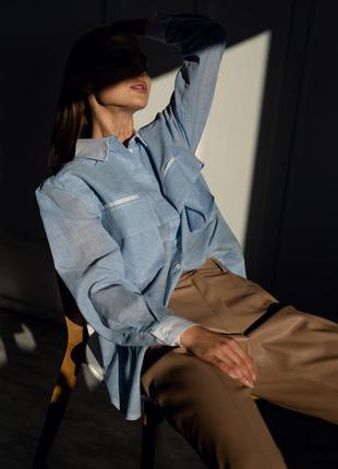 Брюки-бананы из эко кожи5 фото