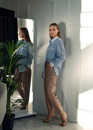 Брюки-бананы из эко кожи2 фото