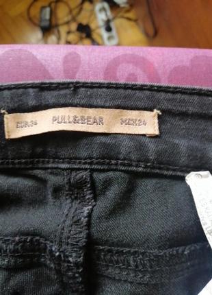 Черные джинсы, скини pull&bear5 фото