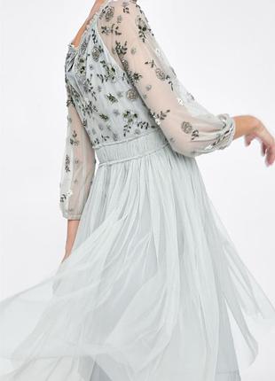 Шикарне вишите плаття zara limited edition