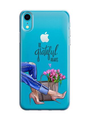 Чохол gisolo для iphone xr be grateful always дизайнерські чохли