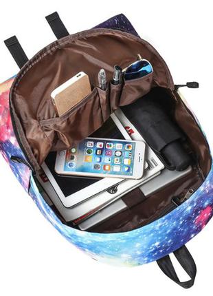 Рюкзак шкільний міської космос принт, портфель унісекс2 фото