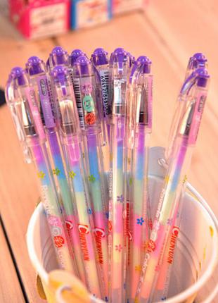 Ручка с разноцветным стержнем