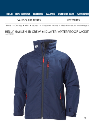 Куртка helly hansen junior crew (140/10)7 фото