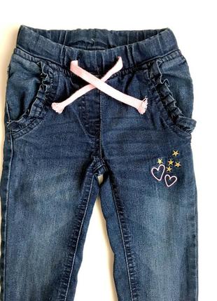 Дитячі джинси для дівчинки1 фото