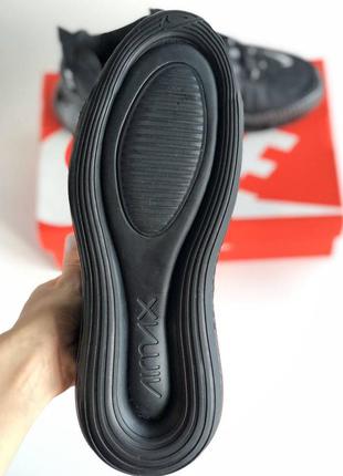 Зимние кроссовки nike air max 720 black winter (термо)8 фото