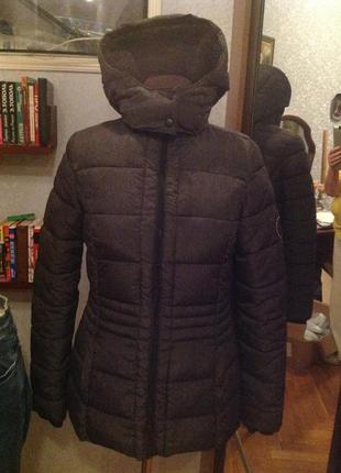 Тёплая куртка с капюшоном бренда takko fashion, р. 46-483 фото