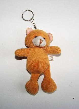 Брелок м'яка іграшка ведмідь коричневий 11 см2 фото