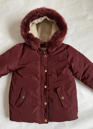 Куртка zara на девочку 3-4года