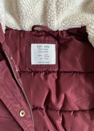 Куртка zara на дівчинку 3-4 роки 5