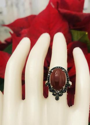 Серебряное кольцо/ перстень с камнем zarina4 фото