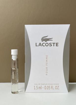 Lacoste pour femme парфюмированная вода