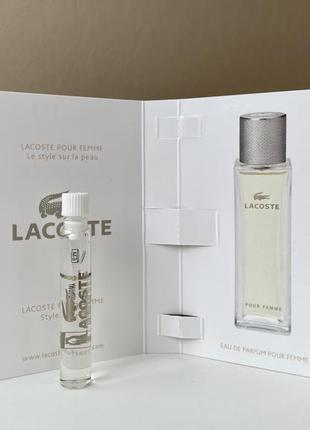 Lacoste pour femme парфюмированная вода3 фото