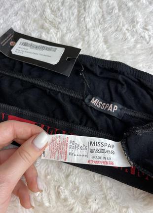 Чёрный топ бандо boohoo asos misspap6 фото