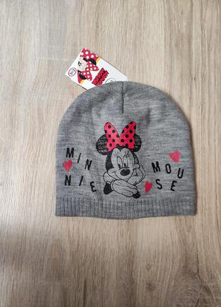 Шапка, шапочка, сіра шапка, disney minnie mouse, микимаусы