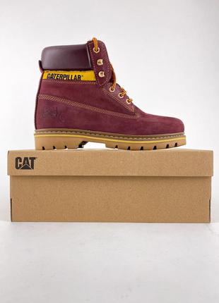 Ботинки caterpillar burgundy