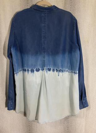 Жіноча джинсова сорочка з лиоцелла3 фото