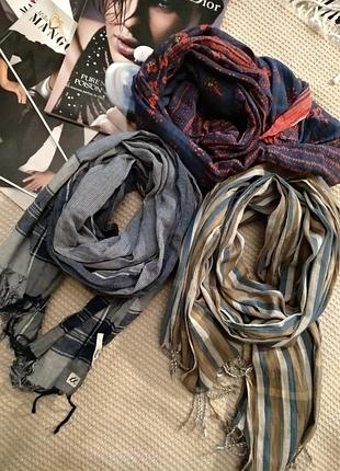 Шарфы хлопковые большие