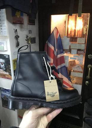 Черевики чоловічі dr. martens 1460 mono black бренд оригінал ботинки мартенс мартенси оригинал2 фото