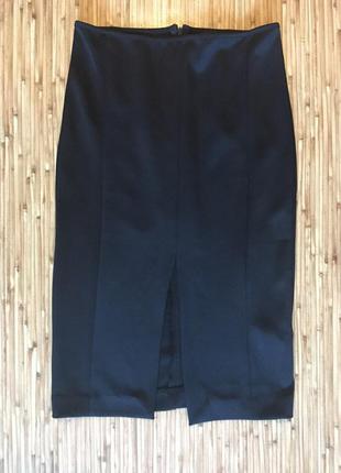 Черная трикотажная юбка-карандаш kira plastinina размер 44