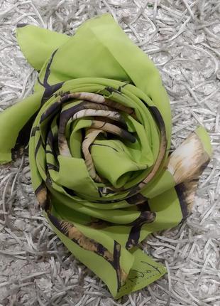 Шикарный шелковый шарф-шаль от fabrik frontline zurich.8 фото