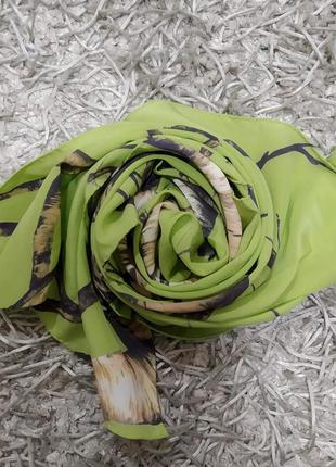 Шикарный шелковый шарф-шаль от fabrik frontline zurich.7 фото