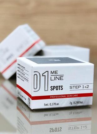 01 me line spots 5 мл + 7 г. в наборе пилинг для терапии лентиго