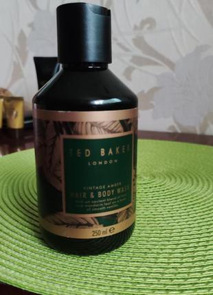 Ted baker hair and body wash vintage amber 250 мл