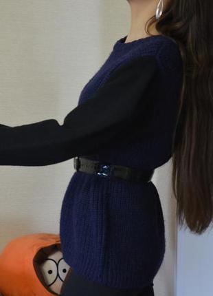Оригинальный теплющий свитер из шерсти, размер м2 фото