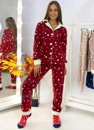 Мягкая теплая пижама арт 1805 турция от s -xl