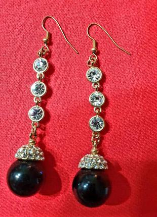 Нарядные длинные серьги 3