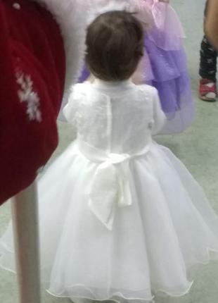 Новорічна сукня сніжинки на 1,5-2,5 року2 фото