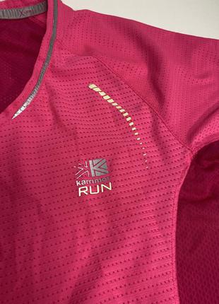 Спортивная футболка розово-неоновая фуксия  karrimor run / р.142 фото