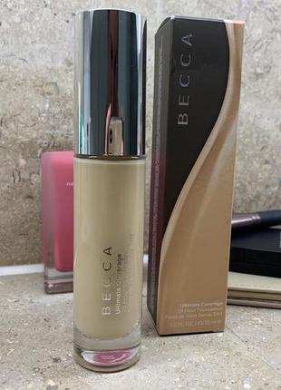 Тональний крем becca ultimate coverage 24 hour foundation (тон sand)2 фото