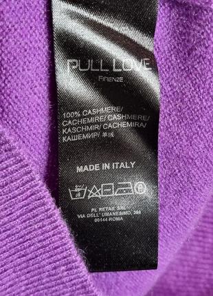 Джемпер, свитер из натурального кашемира от итальянского бренда pull love, оригинал5 фото