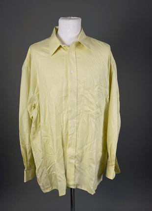 Рубашка светло желтая, классическая hatico, хлопок