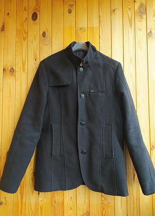 Мужское полупальто френч piazza italia размер s-m