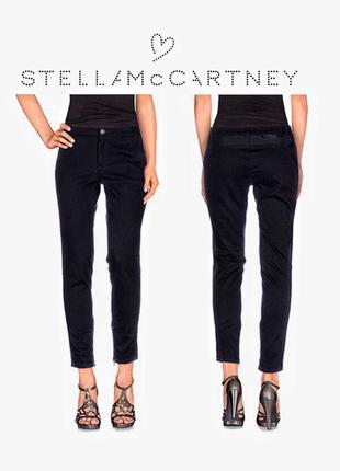 Stella mccartney дизайнерские чёрные джинсы брюки классические джинсы