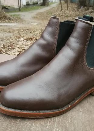 Чоловічі коричневі черевики челсі groundcover