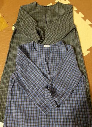 2 длинных рубашки-туники made in 49aine 🇺🇦