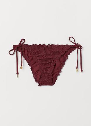 👙 swim sale 👙 кружевные плавки на завязках  от h&m размер 42