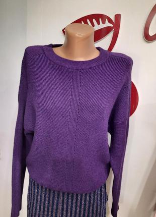 Фіолетовий теплий светр італія2 фото